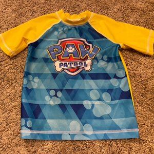 Paw Patrol short sleeve rash guard - Size 4T